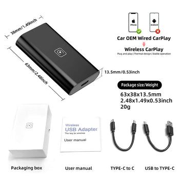 Wireless CarPlay Adapter for Apple